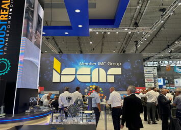 Der diesjährige ISCAR-Messestand auf der AMB 2024. Einer, wenn nicht der größte Hersteller und führende Produzent von Zerspanungswerkzeugen weltweit