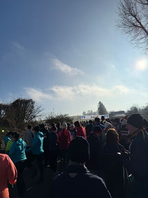 Start - beim 2. Silvesterlauf Völlkofen für die Angelo Stiftung