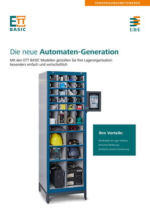 E/D/E Aktion - ETT Basic - Effizientes Lagermanagement mit ETT BASIC Automaten